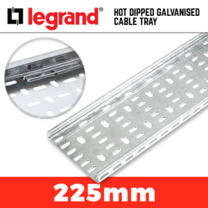 15 x 3m Lengths Hot Dipped Galv 225mm / 9 inch Cable Tray