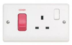 ooker control unit 45A cooker switch + 13A socket