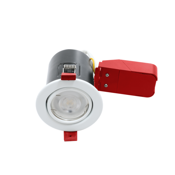White Adjustable Fire Rated Downlights GU10