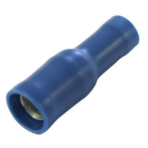 2.5mm x 5mm Blue Female Bullet Cable Lugs Per 100