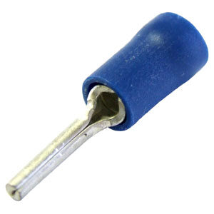 2.5mm x 9.5mm Blue Wire Pin Cable Lugs Per 100