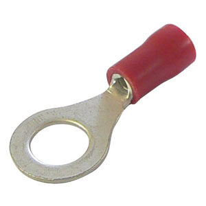 1.5mm x 6.5mm Red Ring Cable Lugs Per 100