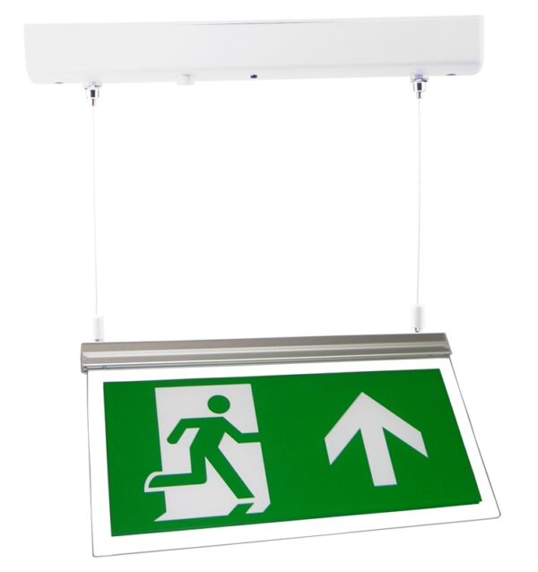 LED Hanging Emergency Exit Light With Up Arrow Legend