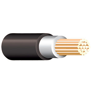 Black Tri Rated Cable Per 100m 0.5mm