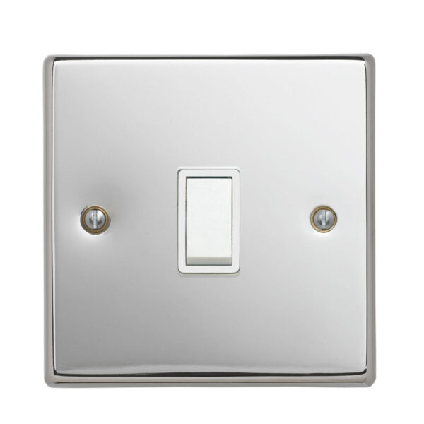 Contactum iConic 1 gang intermediate switch polished chrome