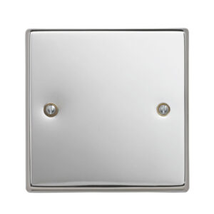 Contactum iConic 1 gang polished chrome blank plate