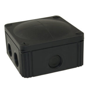 Wiska Box IP66 Waterproof Black Junction Box 110mm x 110mm x 66mm
