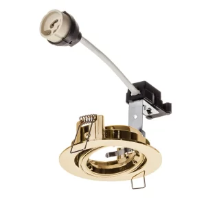 RA Hoop Plus Twist And Lock Brass Adjustable Downlights GU10