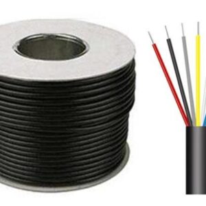 0.75mm 7 Core Black Flex Cable Per Metre (6A)