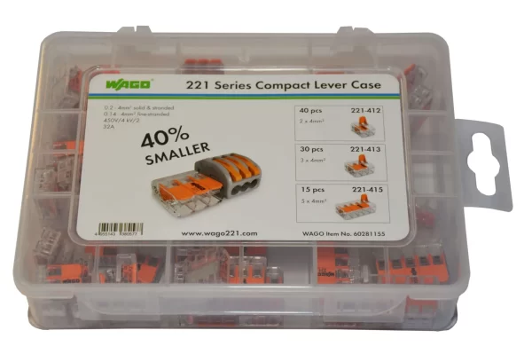 Wago 60281155 85 Piece Compact Lever Case 221