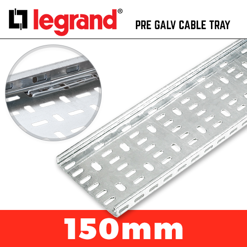 15 x 3m Lengths Pre-Galv 150mm / 6 inch Cable Tray