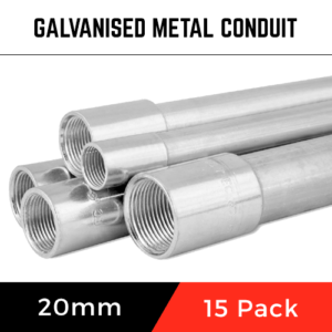 15 x Round 20mm Metal Conduit x 3.75M Lengths