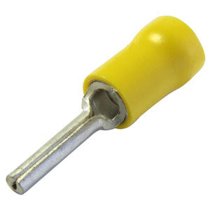 6.0mm x 14mm Yellow Wire Pin Cable Lugs Per 100