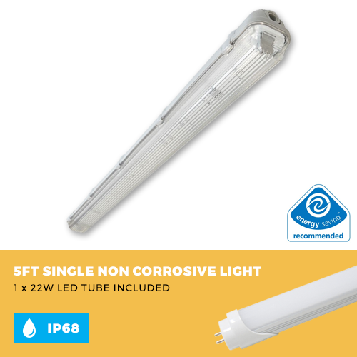 5FT Single LED Non Corrosive Strip Light With LED Tube