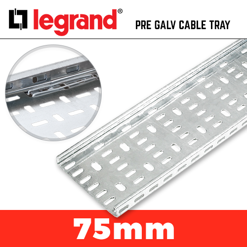 20 x 3m Lengths Pre-galv 75mm / 3 inch Cable Tray