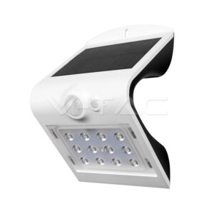 V-TAC 1.5W LED Solar Wall Light Natural White Body