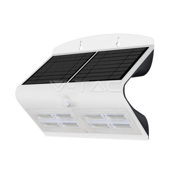 6.8W LED Solar Wall Light Natural White White & Black Body