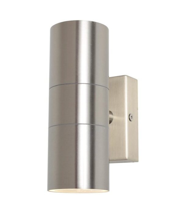 Forum Leto Up/Down Wall Lantern Stainless Steel