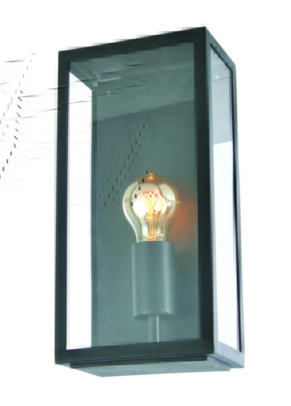Forum Minerva Glass Box Lantern Black