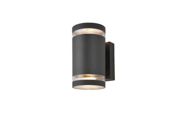 Forum Lens Up/Down Wall Light Anthracite Grey