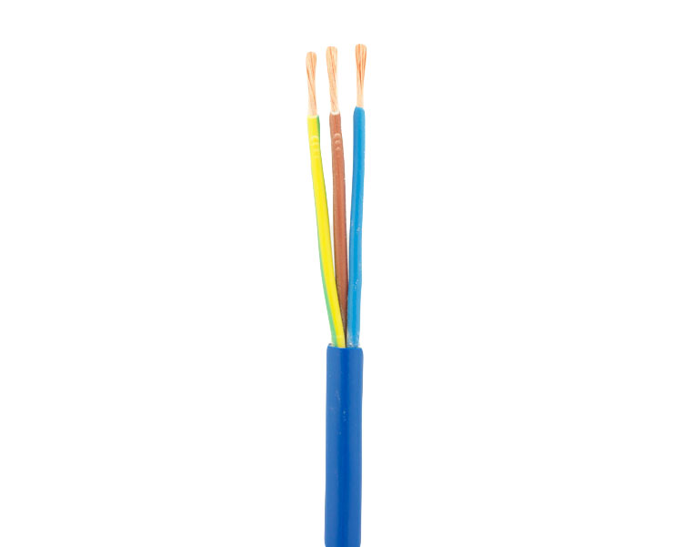 White PVC Flexible Cable 3183Y 3 core 2.5mm (cut by the metre)