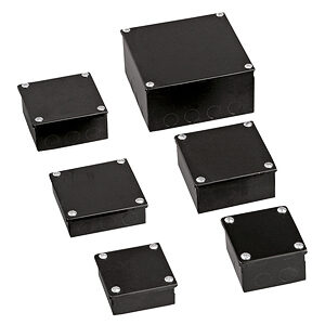 Black Steel Adaptable Box 150 x 150 x 50