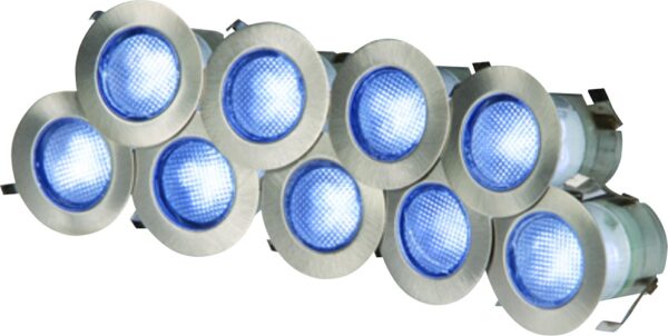 LED Blue Decking light kit 10 x 0.2W IP65