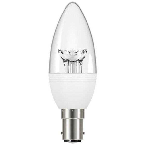 Venture 5.9W LED Clear Candle Lamp B15