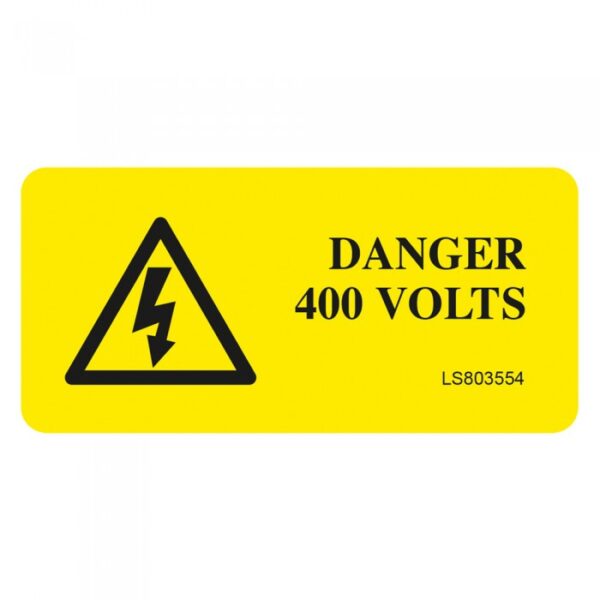 Danger 400 Volts Label - LS803554