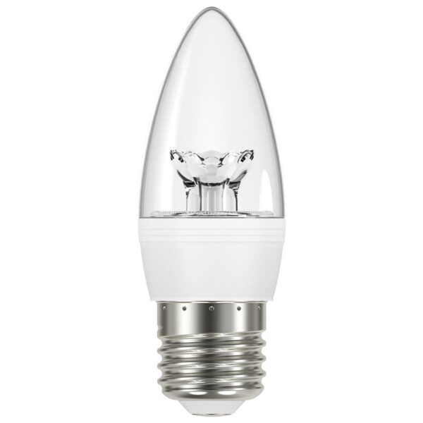 Venture 6W LED Clear Dimmable Candle Lamp E27