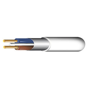 FP200 Equivalent Fire Cable White 1.5mm 2 Core +E Per Meter