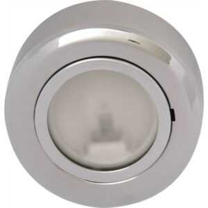 CRF02C Chrome Round Under Cabinet Surface Cabinet Fitting GX5.3 20W