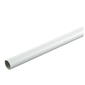 Plastic Round Conduit 25mm x 3M Length White