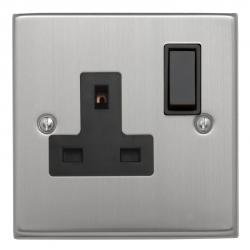 Contactum Satin Chrome Sockets and Switches