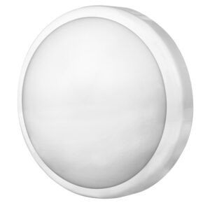 White 14W Slimline Emergency LED Polo IP54 with Microwave Sensor and Corridor Function