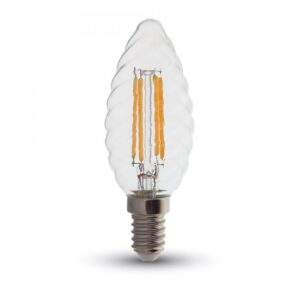 4W Dimmable LED E14 Twisted Candle Lamp