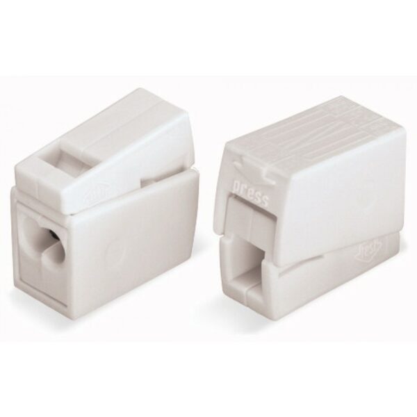 Wago 24A White 2.5mm 3 way lighting connector 224-112