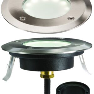 1.7W LED Shallow White Walkover / Driveover Ground Light