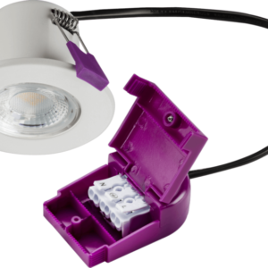 IP65 Dimmable 5W Fire Rated LED Downlight 4000K Polished Chrome