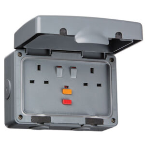 Waterproof sockets and switches