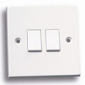 White switches and sockets electrical