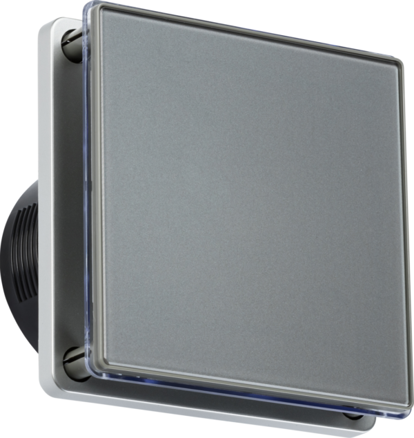 Knightsbridge LED Backlit 4 Inch Grey Extractor Fan With Timer