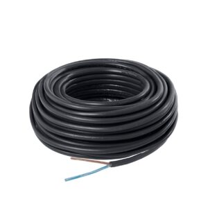 1mm 2 Core Black Flex Cable 25m Coil (10A)