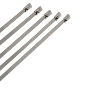 Niglon Ball-Lock Stainless Steel Cable Ties 200 x 4.6mm (100 Pack)