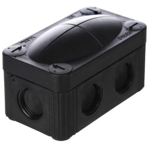 Wiska Box IP66 Waterproof Black Junction Box 85mm x 49mm x 51mm